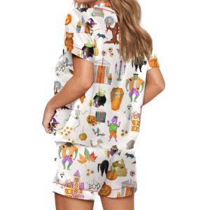 Halloween Silky Satin Pajama Set
