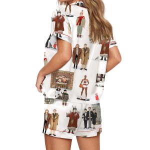 Home Alone Christmas Silky Satin Pajama Set