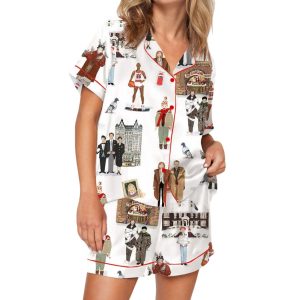 Home Alone Christmas Silky Satin Pajama Set