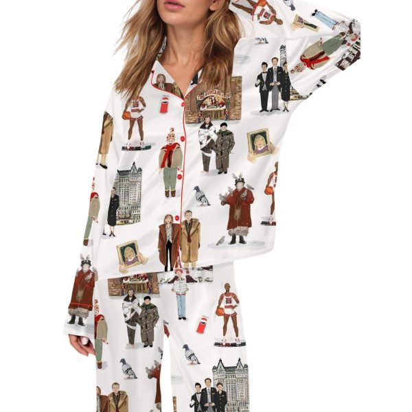 Home Alone Christmas Silky Satin Pajama Set