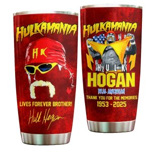 Hulk Hogan Thank You For The Memories Tumbler Cup