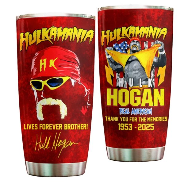 Hulk Hogan Thank You For The Memories Tumbler Cup