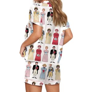 Jane Austen Silky Satin Pajama Set