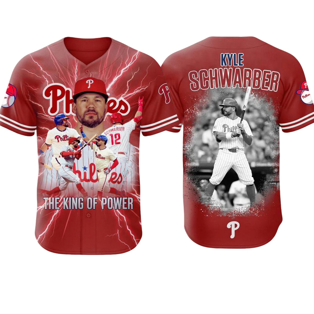 Kyle Schwarber The King Of Power NL Champions 2025 Jersey Kyle Schwarber The King Of Power NL Champions 2025 Jersey