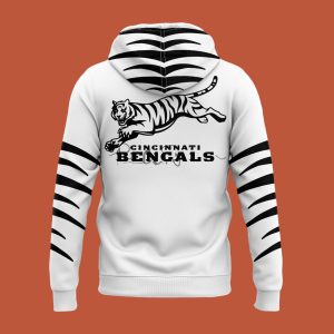 Limited Edition Cincinnati Bengals White Hoodie 2025