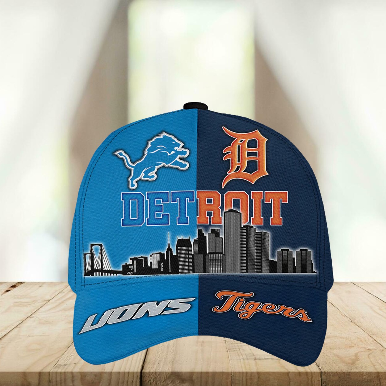 Lions Tigers Teams Detroit Skyline Classic Cap Lions Tigers Teams Detroit Skyline Classic Cap