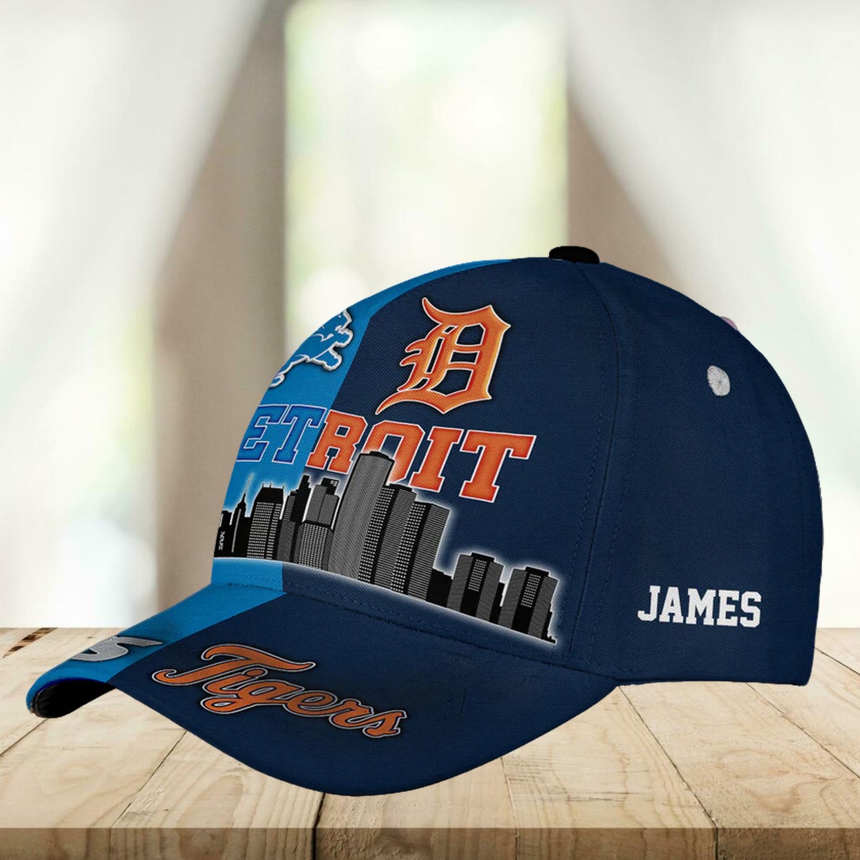 Lions Tigers Teams Detroit Skyline Classic Cap Lions Tigers Teams Detroit Skyline Classic Cap