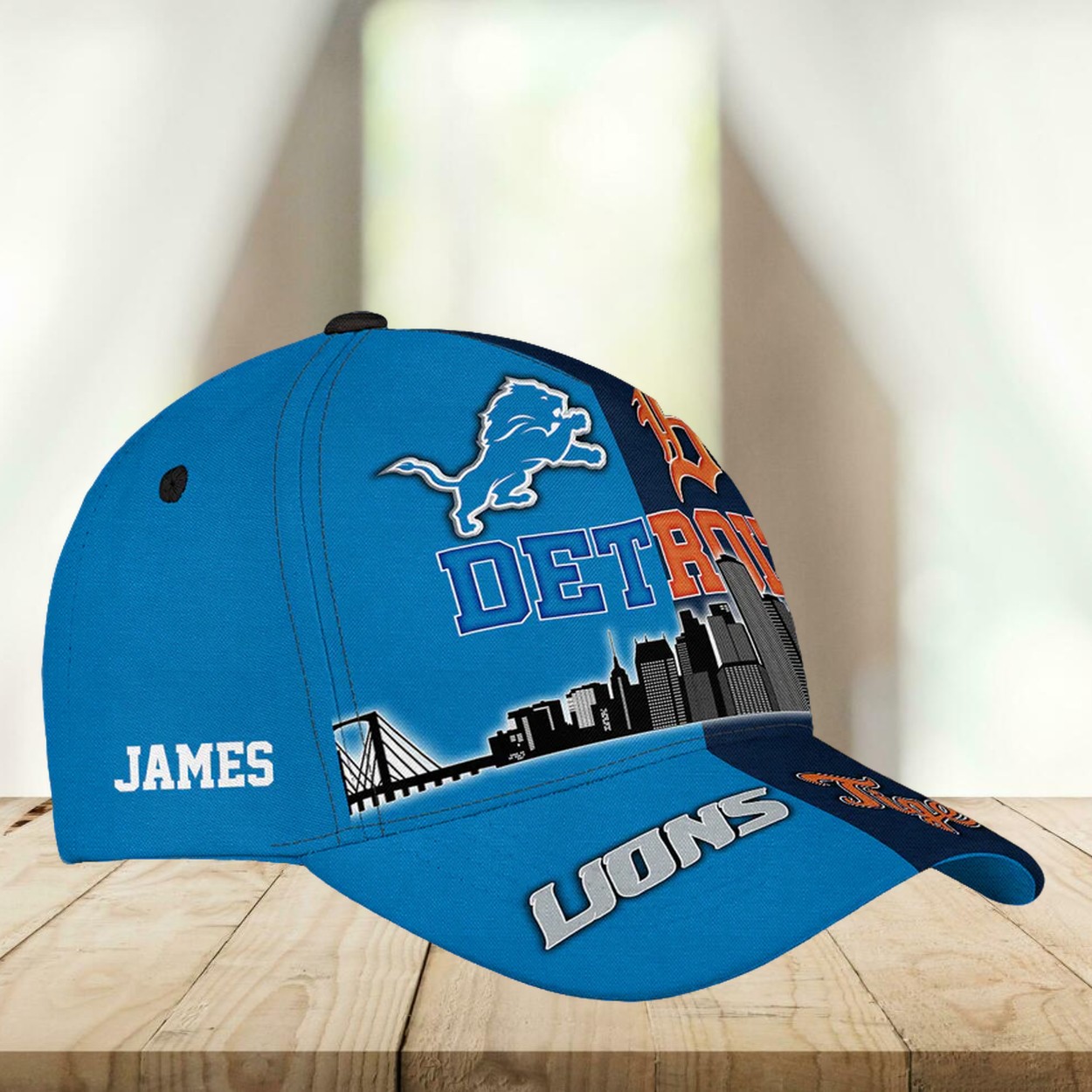 Lions Tigers Teams Detroit Skyline Classic Cap Lions Tigers Teams Detroit Skyline Classic Cap