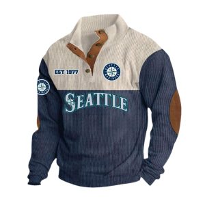 Mariners EST 1977 Stand Up Collar Sweatshirt