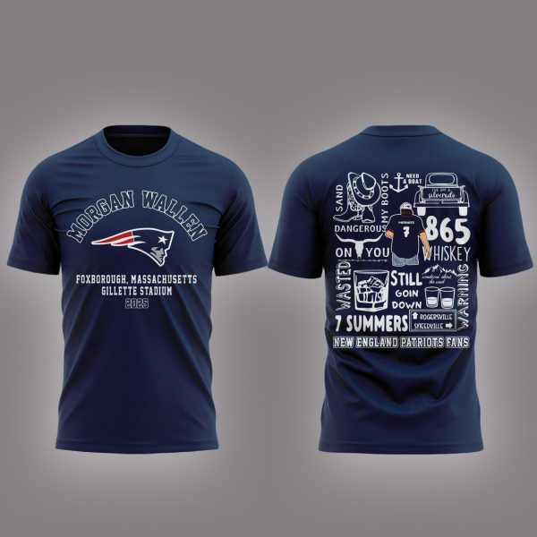 Morgan Wallen x New England Patriots T-Shirt 2025