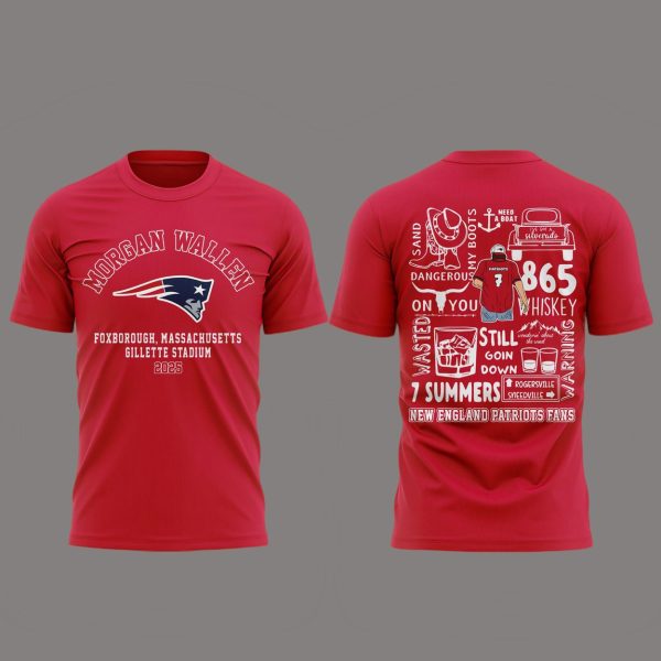 Morgan Wallen x New England Patriots T-Shirt 2025