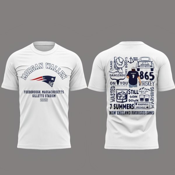 Morgan Wallen x New England Patriots T-Shirt 2025