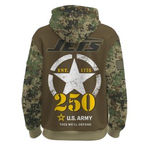 NY Jets US Army 250th Birthday Hoodie