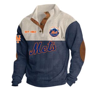 NY Mets EST 1962 Stand Up Collar Sweatshirt
