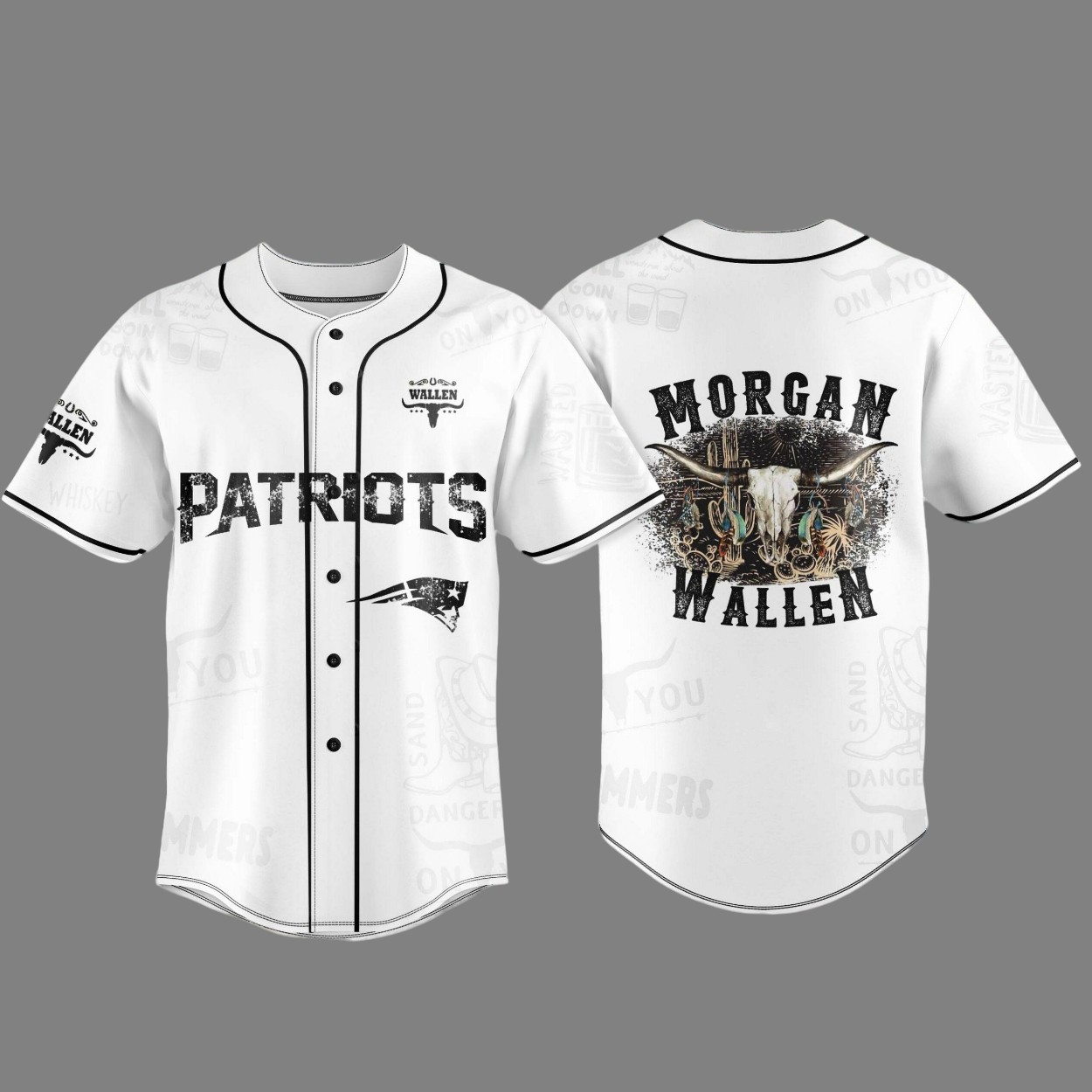 New England Patriots x Morgan Wallen 2025 Jersey New England Patriots x Morgan Wallen 2025 Jersey