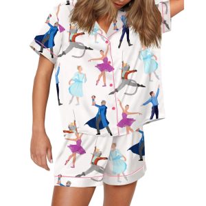 Nutcracker Ballet Silky Satin Pajama Set