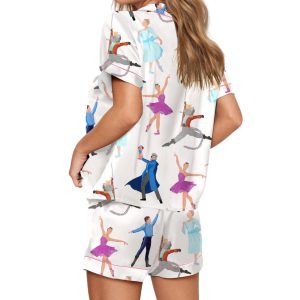 Nutcracker Ballet Silky Satin Pajama Set