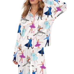 Nutcracker Ballet Silky Satin Pajama Set