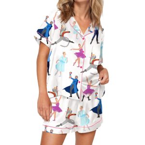 Nutcracker Ballet Silky Satin Pajama Set