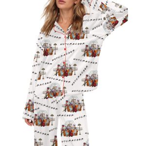 Nutcracker Friends Silky Satin Pajama Set