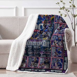 Ny Giants 100th Anniversary 1925 2025 Blanket