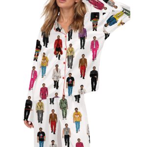 Pascal Celebrity Silky Satin Pajama Set