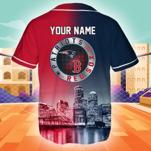 Patriots x Red Sox Boston Baseball Jersey