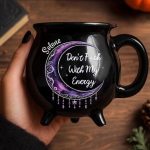 Personalized Don't Fck With My Energy Cauldron Coffee Mug