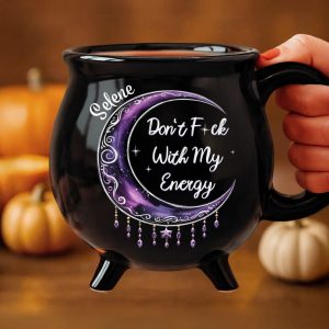 Personalized Don't Fck With My Energy Cauldron Coffee Mug