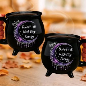Personalized Don't Fck With My Energy Cauldron Coffee Mug