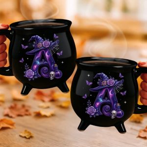 Personalized Halloween Witchy Cauldron Coffee Mug