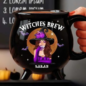 Personalized Witches Brew Cauldron Coffee Mug