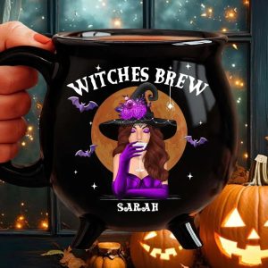 Personalized Witches Brew Cauldron Coffee Mug