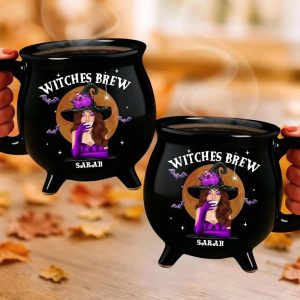 Personalized Witches Brew Cauldron Coffee Mug