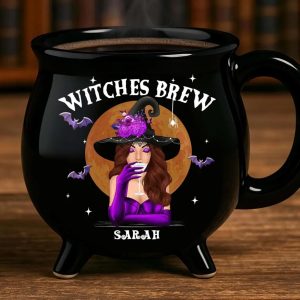 Personalized Witches Brew Cauldron Coffee Mug