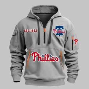 Phillies EST 1883 Quarter Zip Hoodie