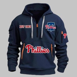Phillies EST 1883 Quarter Zip Hoodie