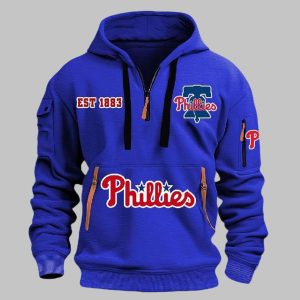 Phillies EST 1883 Quarter Zip Hoodie