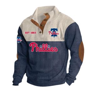 Phillies EST 1883 Stand Up Collar Sweatshirt