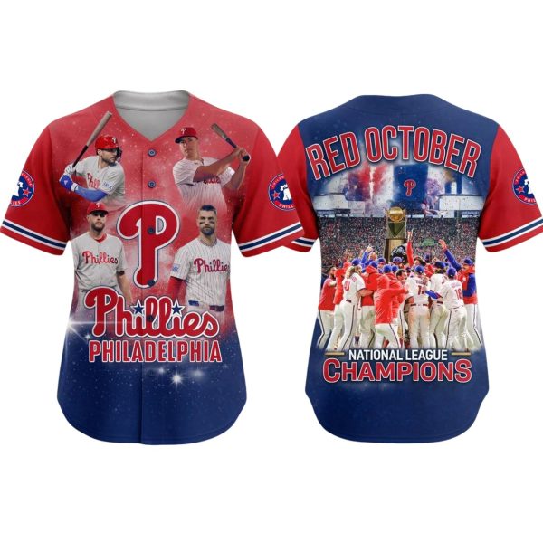 Phillies Red October 2025 National League Champions Jersey