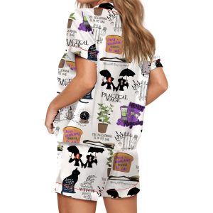 Practical Magic Witches Silky Satin Pajama Set