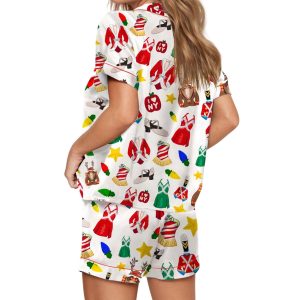 Radio City Rockettes Christmas Spectacular Silky Satin Pajama Set