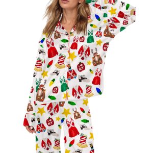 Radio City Rockettes Christmas Spectacular Silky Satin Pajama Set