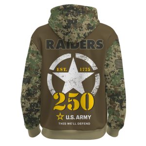 Raiders US Army 250th Birthday Hoodie