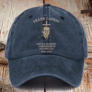 Retro Frank Caprio Justice Without Compassion Is Incomplete Print Baseball Cap