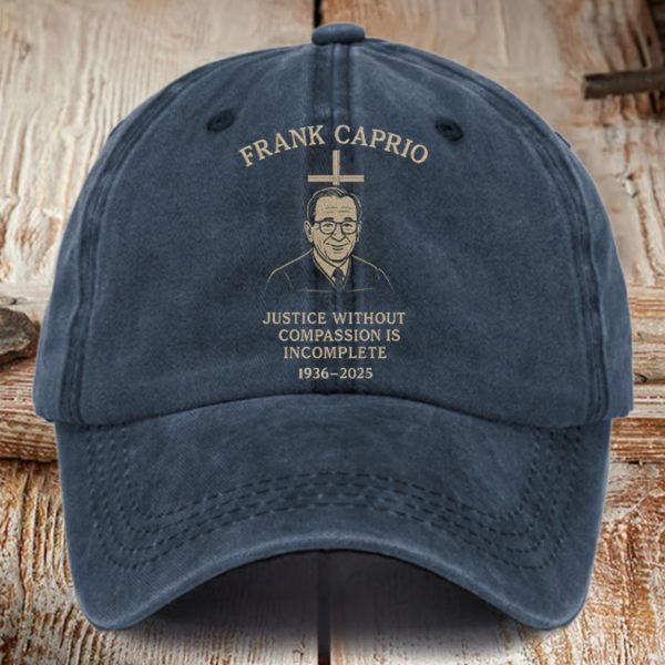 Retro Frank Caprio Justice Without Compassion Is Incomplete Print Baseball Cap
