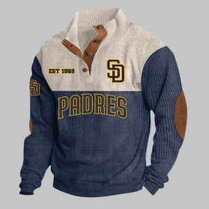 SD Padres EST 1969 Stand Up Collar Sweatshirt