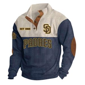 SD Padres EST 1969 Stand Up Collar Sweatshirt