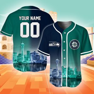 Seahawks x Mariners Seattle Baseball Jersey
