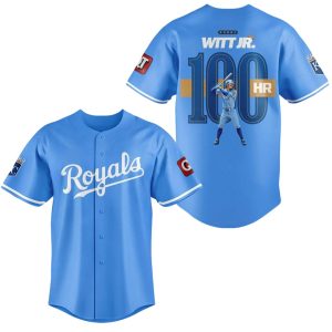 Special Kansas City Royals Bobby Witt Jr Reach 100 Homers Jersey